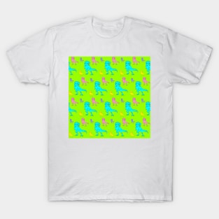 T-Rex Pattern Pop Art T-Shirt